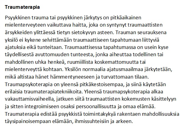 Kriisi-ja traumaterapia