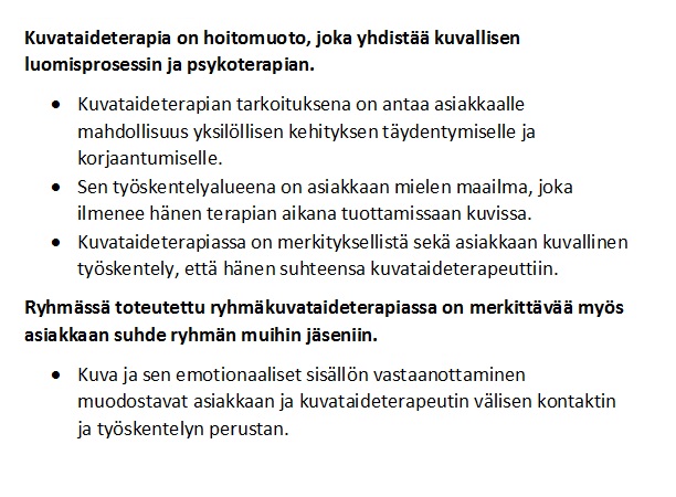 Kuvataideterapia