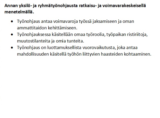 Työnohjaus